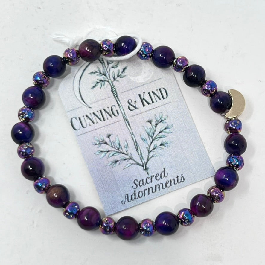 Bracelet by Cunning & Kind - Galaxy Tigers Eye