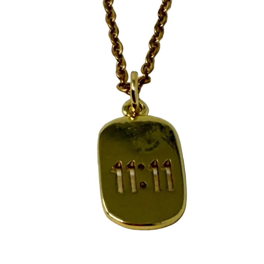 11:11 Neckace by SoulSkin (gold plated stainless steel)