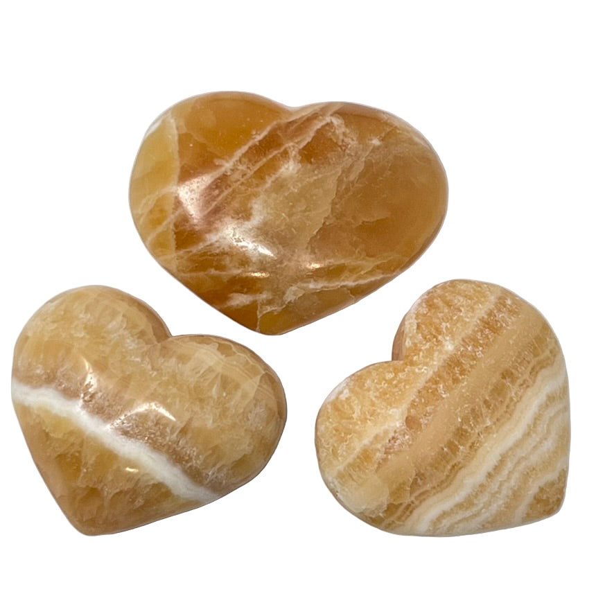 Orange Calcite - Puffy Heart