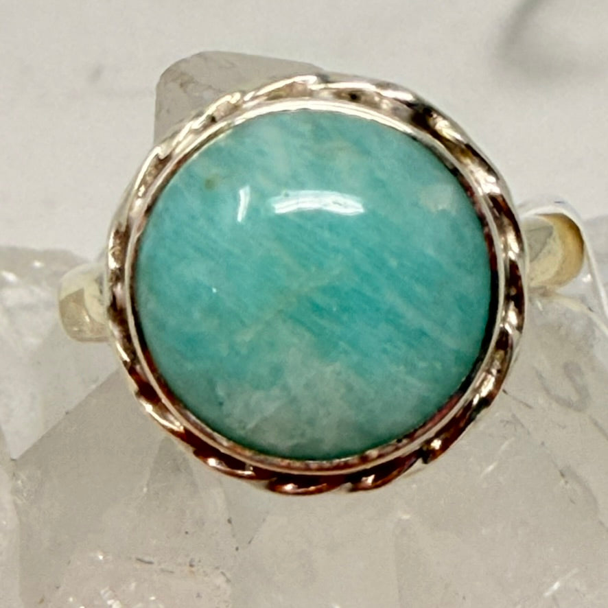 Ring - Amazonite  (Quebec)- Size 6