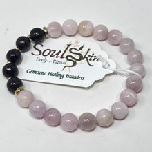 Load image into Gallery viewer, Bracelet by SoulSkin - Kunzite &amp; Garnet
