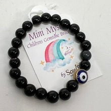 Load image into Gallery viewer, Bracelet Mini Mystic by SoulSkin - Black Obsidian &amp; Protective Eye

