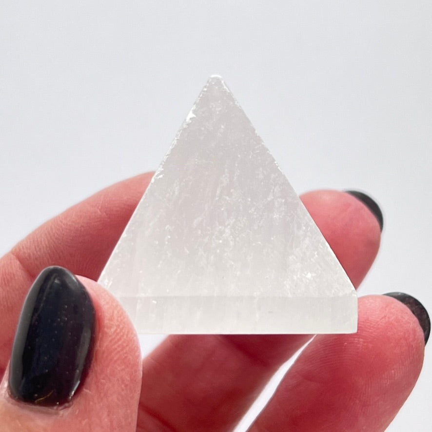 Selenite Pyramid (2 sizes)
