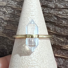Load image into Gallery viewer, Quartz &amp; Canary Clarity Ring (Clear Quartz &amp; Citrine options)
