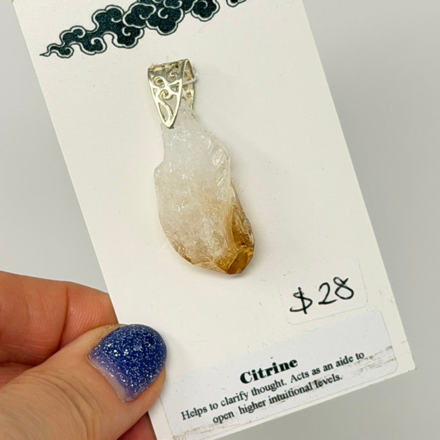 Pendant - Citrine (rough)