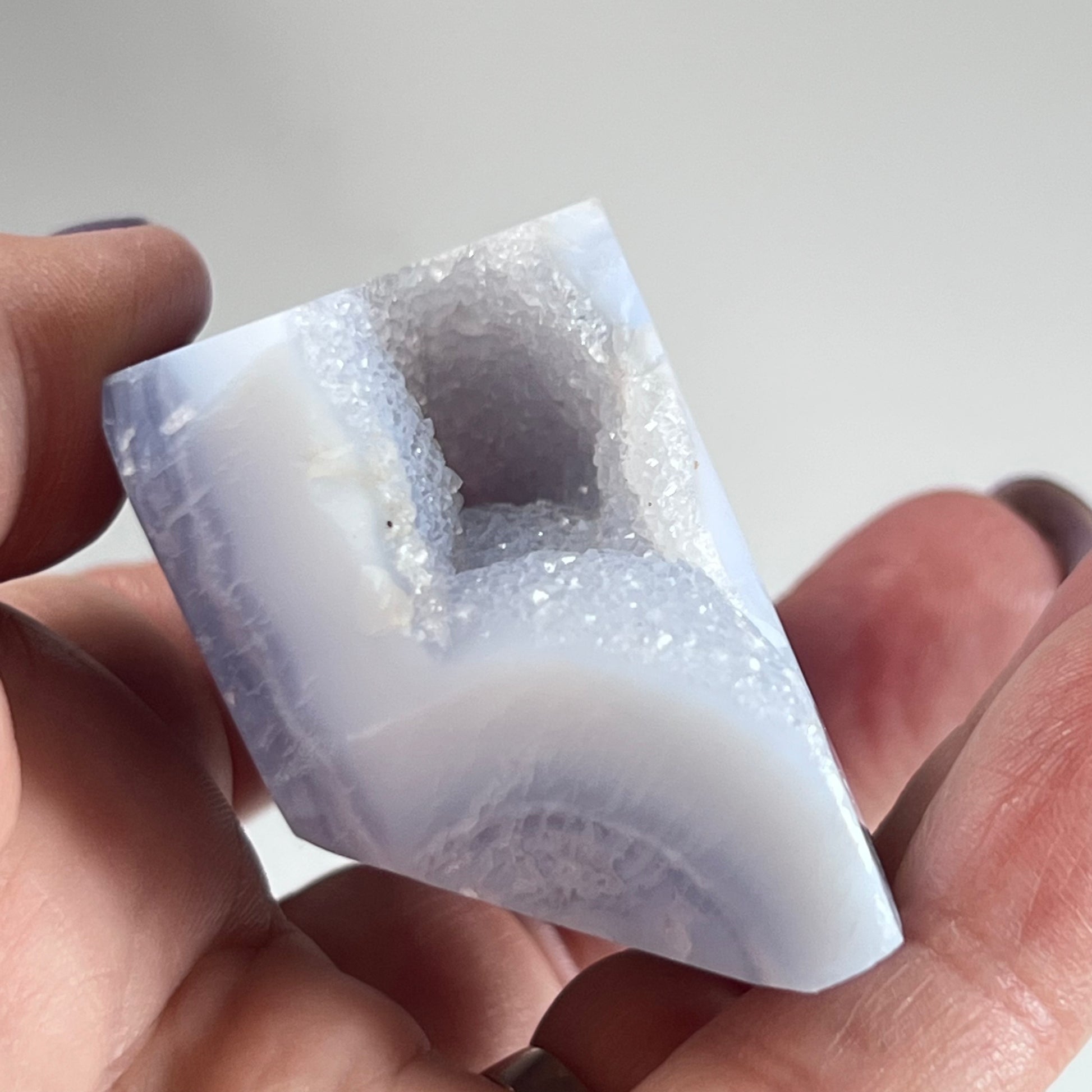Blue Lace Agate with Druzy (7 Unique Options)