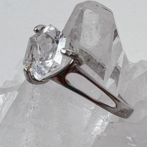 Ring - Herkimer Diamond Solitaire by Amy Nicholls - Size 7