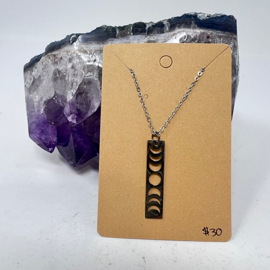 Necklace by SoukSkin - Moonphase (Stainless Steel)