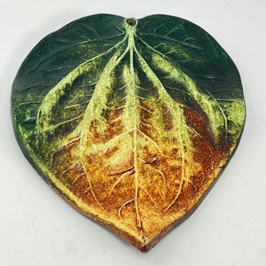 Clay Leaf Incense Holder