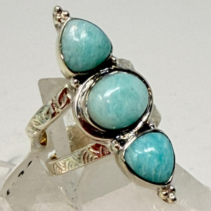 Ring - Amazonite (Quebec) - Size 8