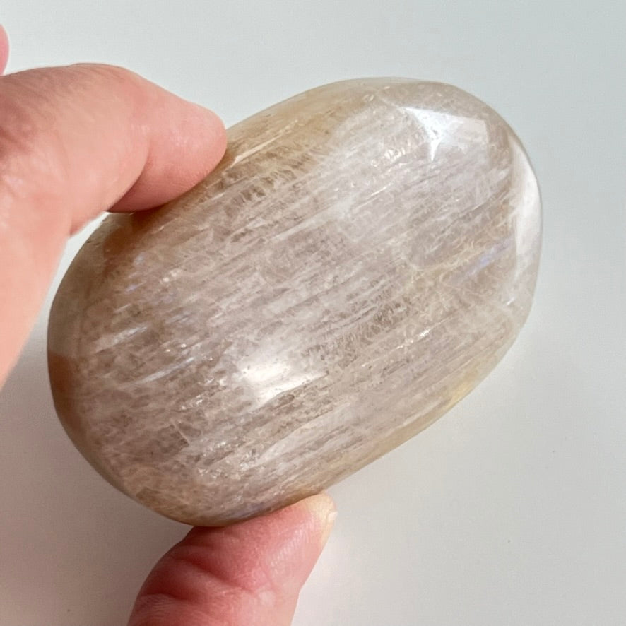 Moonstone Palm Stone