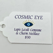 Load image into Gallery viewer, Necklace by SoulSkin - COSMIC EYE - Lapis Lazuli &amp; Charm
