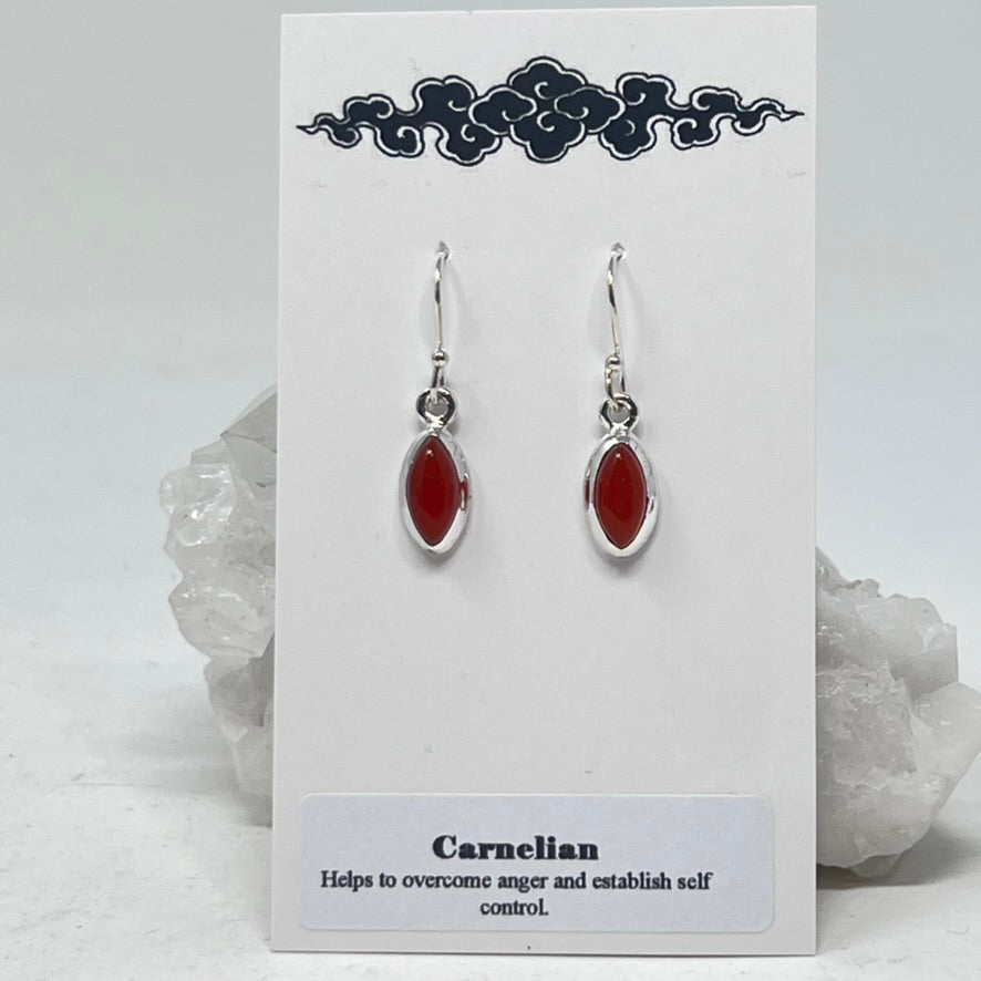 Earrings - Carnelian