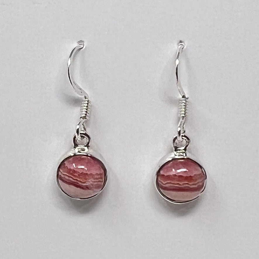 Earrings - Rhodocrosite