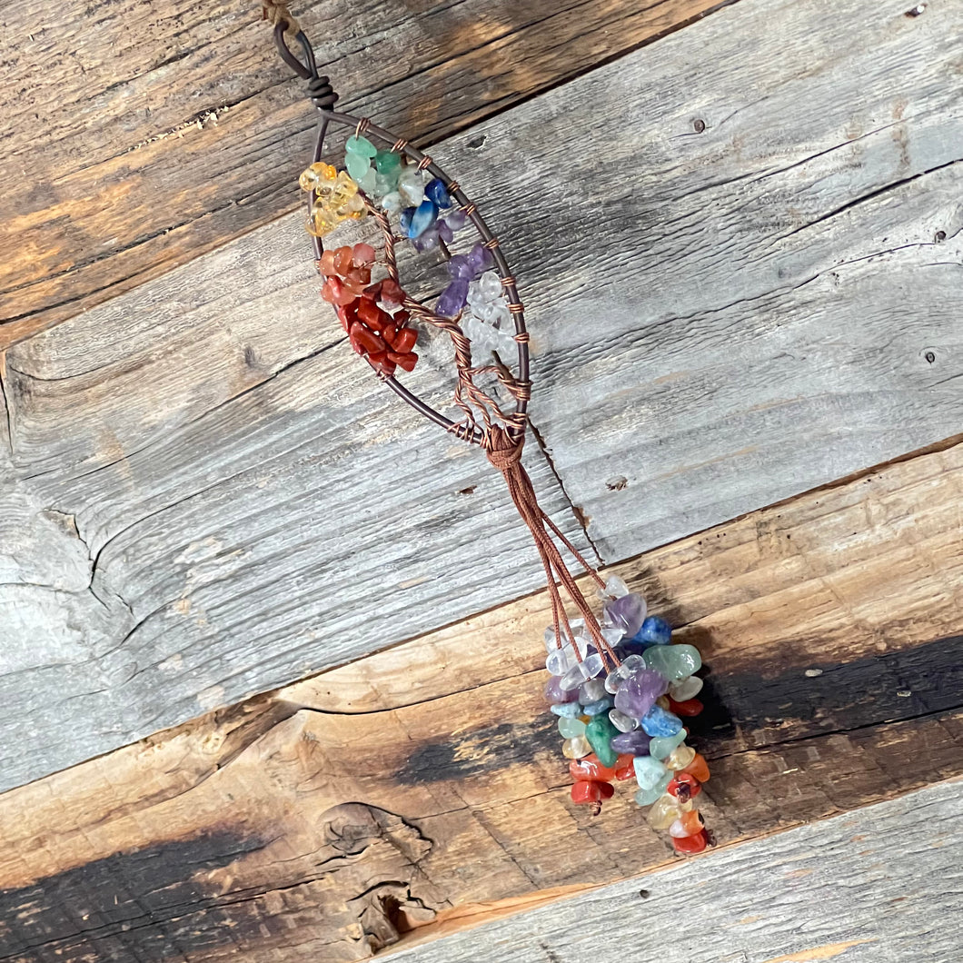 Car Hanging Charm - Oval/Chakra