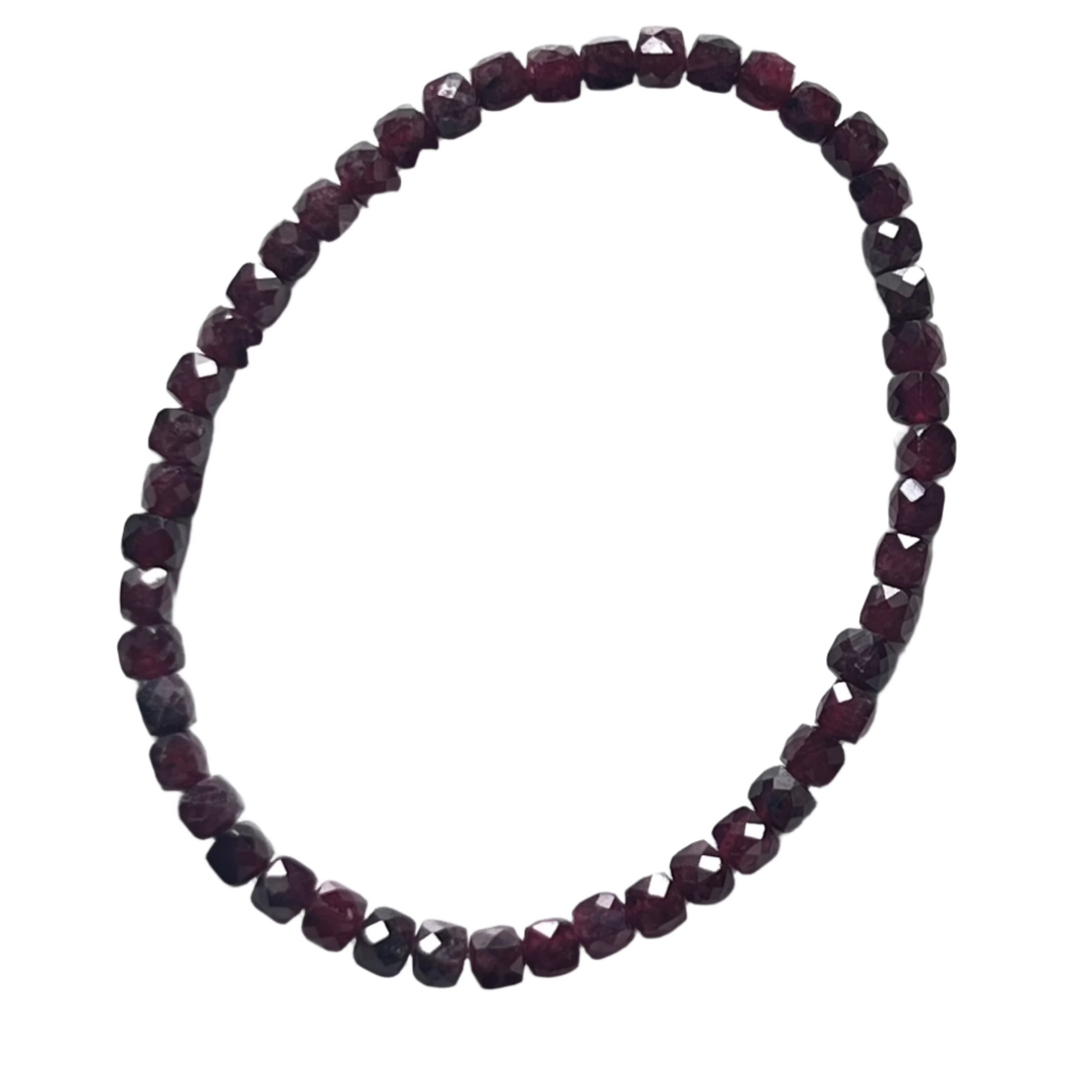 Bracelet - Garnet (Faceted) 4-5mm