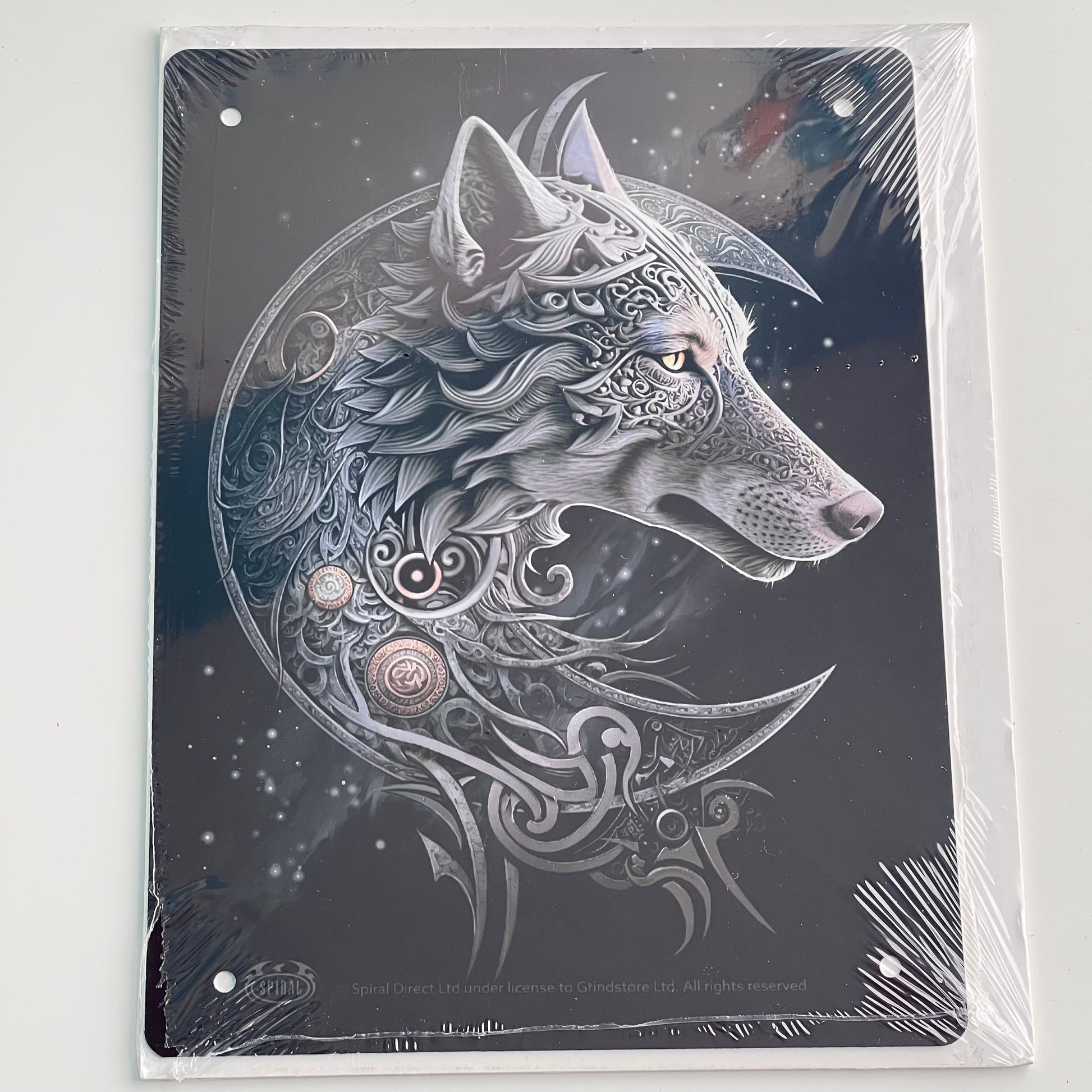 Metal Sign - Celtic Wolf