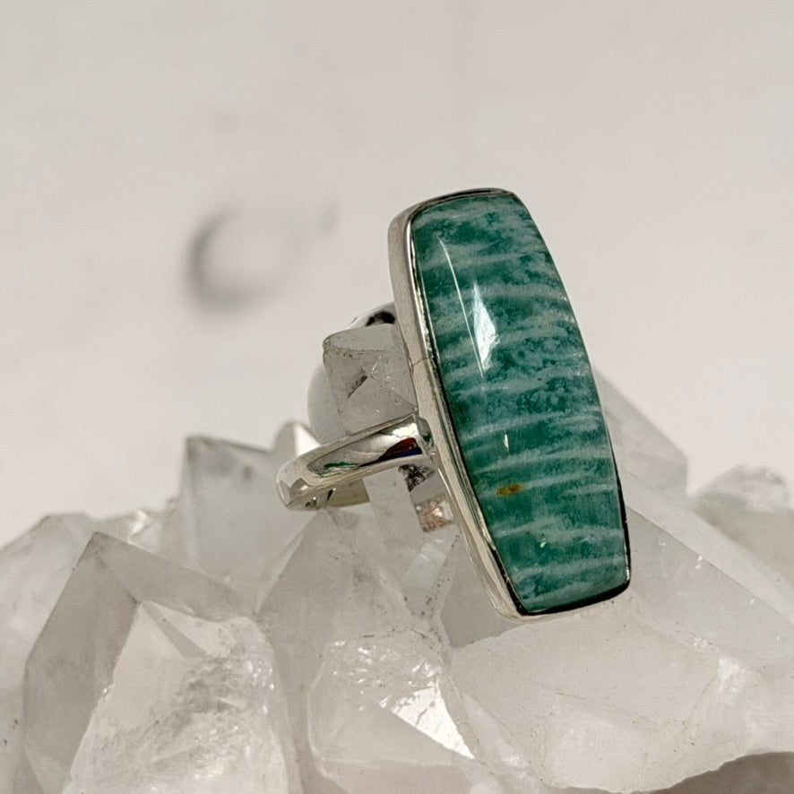 Ring - Amazonite (Quebec) - Size 8
