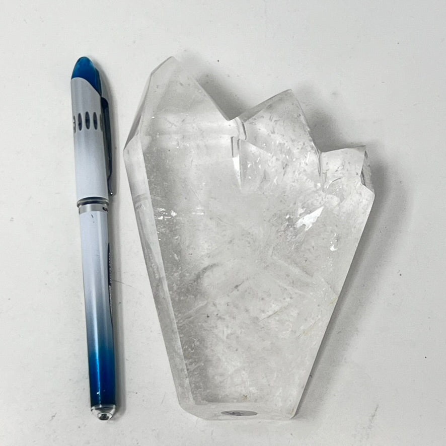 TLC Clear Quartz Triple Point Tower