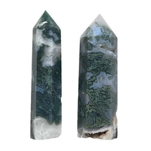 Load image into Gallery viewer, Moss Agate Standing Point/Tower (2 Sizes)
