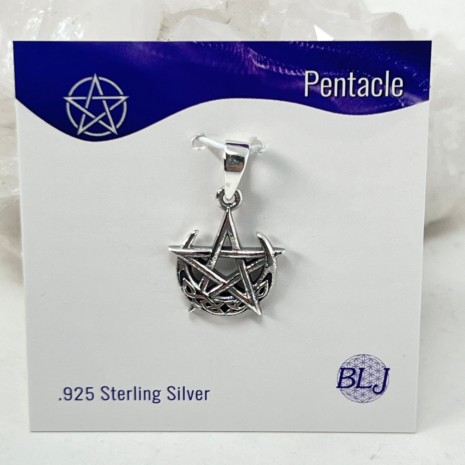 Pendant - Sterling Silver Pentacle Moon