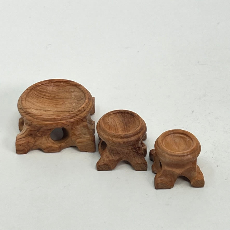 Wood Sphere Stand (3 sizes)