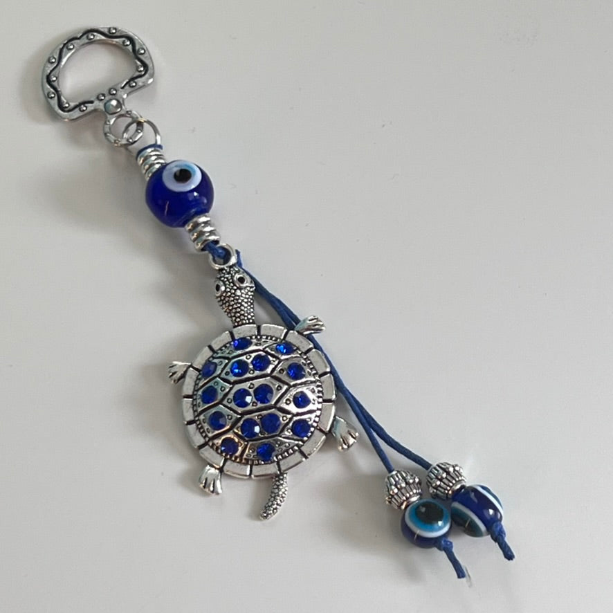 Evil Eye/Turtle Keychain