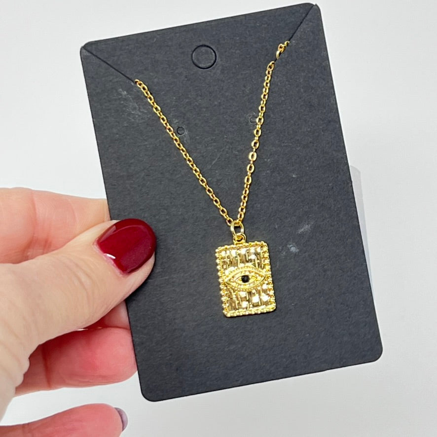 Necklace by Cunning & Kind - Cosmic Eye Tarot Pendant