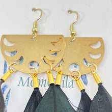 Load image into Gallery viewer, Feather Earrings by BlakByrd - Moonchild
