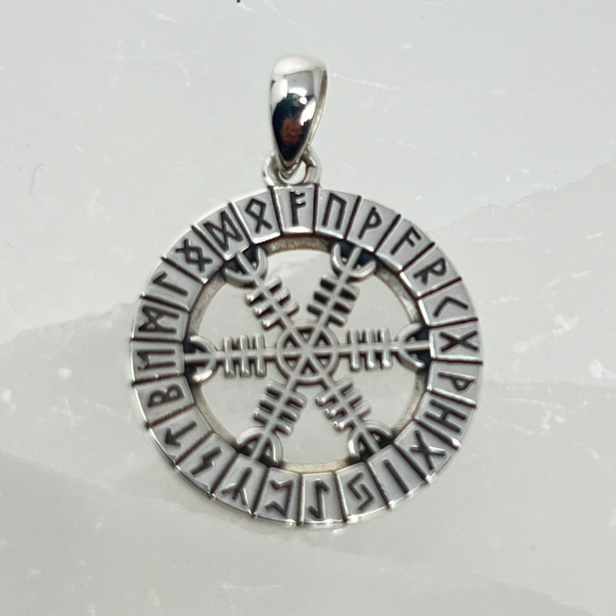 Sterling Silver Pendant - RUNES