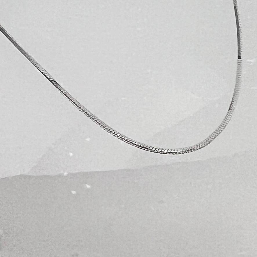 Sterling Silver Chain - FLAT/THIN  (18")