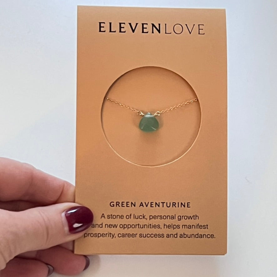 Green Aventurine Necklace by Eleven Love