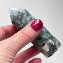 Load image into Gallery viewer, Moss Agate Standing Point/Tower (2 Sizes)
