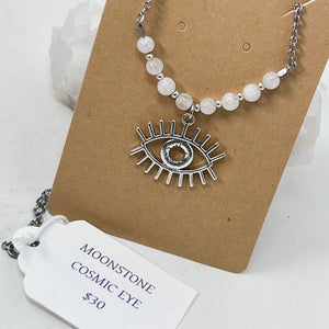 Necklace by SoukSkin - Moonstone Cosmic Eye
