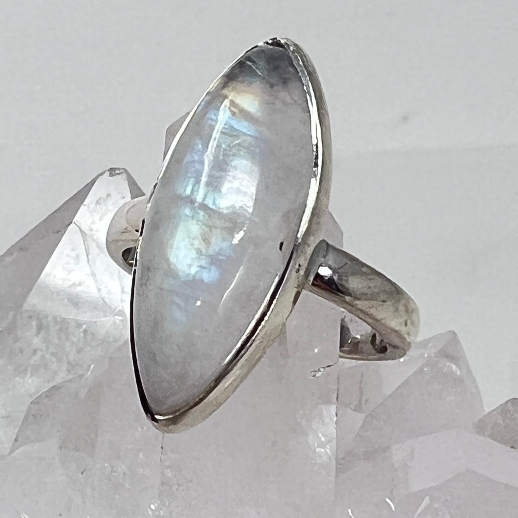 Ring - Rainbow Moonstone - Size 5