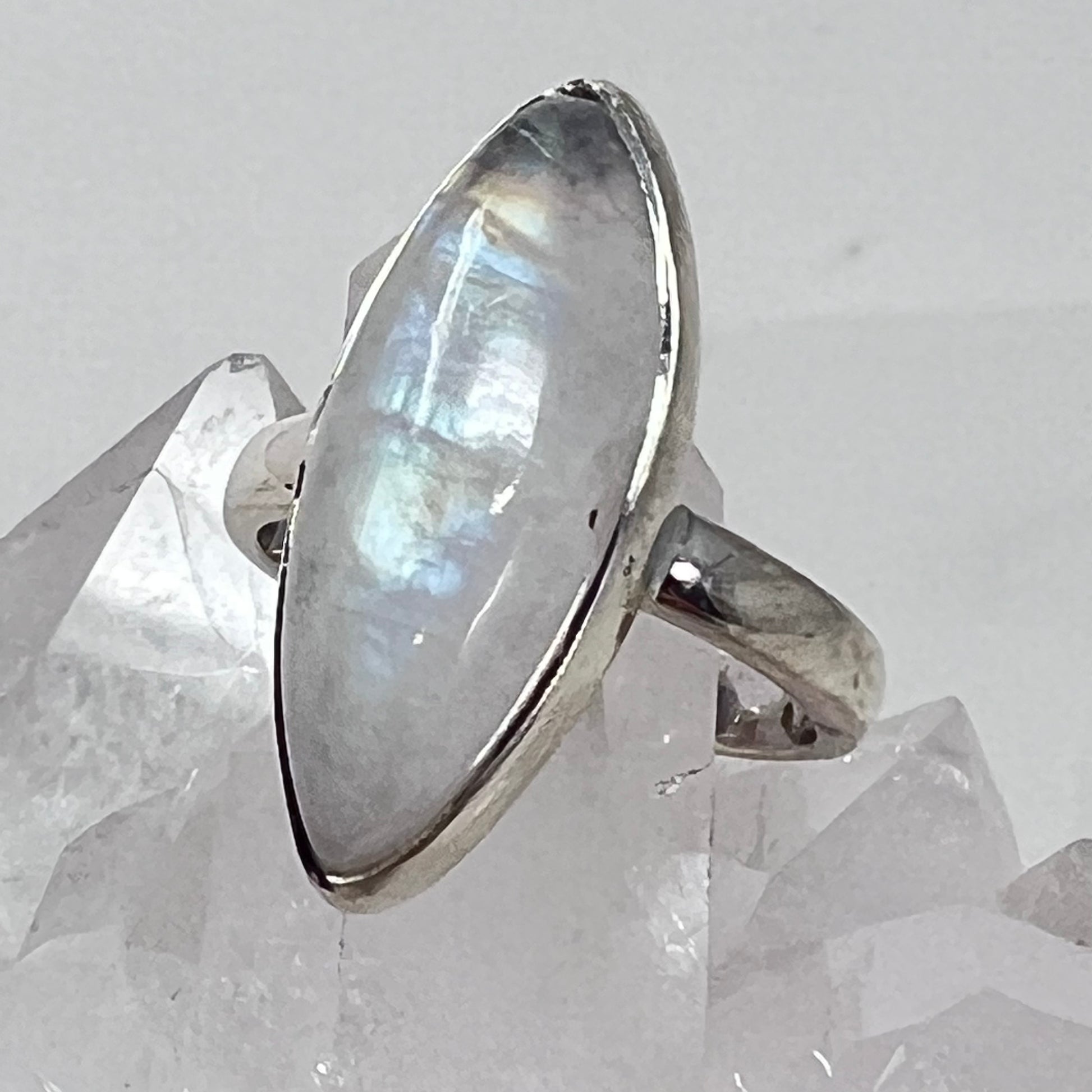 Ring - Rainbow Moonstone - Size 5