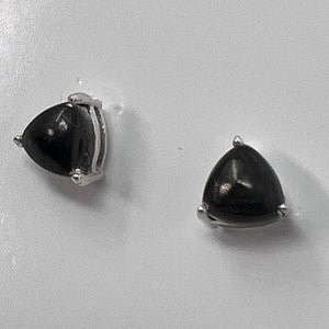 Earrings - Shungite (Pointed Triangle)