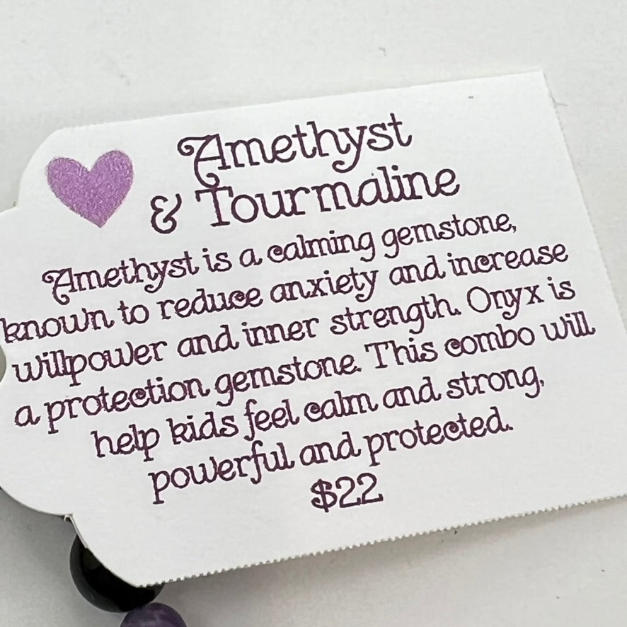 Bracelet Mini Mystic by SoulSkin - Amethyst & Tourmaline