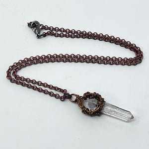 Necklace by Amy Nicholls - Clear Quartz Point