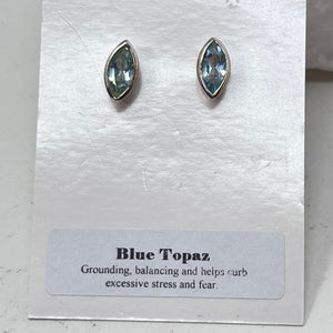 Earrings - Blue Topaz (Eye)