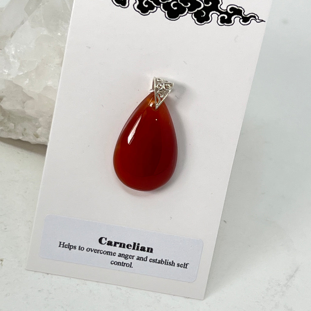 Pendant - Carnelian (Teardrop)