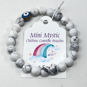 Bracelet Mini Mystic by SoulSkin - HOWLITE PROTECTIVE EYE