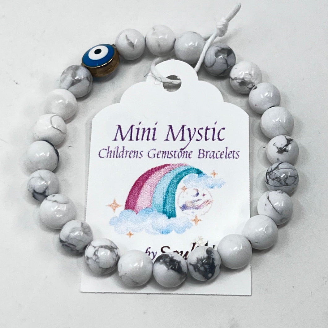 Bracelet Mini Mystic by SoulSkin - HOWLITE PROTECTIVE EYE