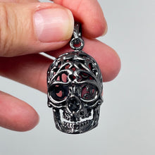 Load image into Gallery viewer, Skull Cage Pendant (no chain) - Grey/Dark Silver

