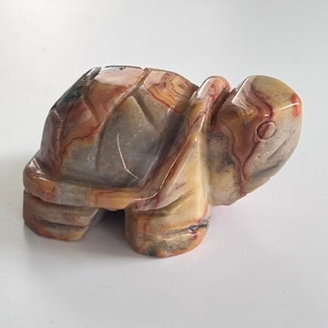 Crazy Lace Agate Turtle