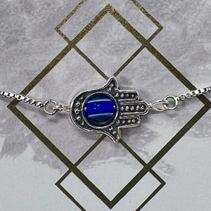 Bracelet (Adjustable) Hamsa Evil Eye by Crafted Alchemy Co