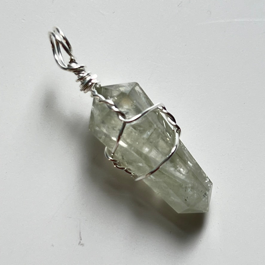 Wire Wrapped Crystal Pendant (18 Options)