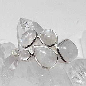 Ring - Rainbow Moonstone Size 8 & 9