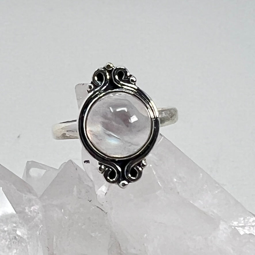 Ring - Rainbow Moonstone Size 9
