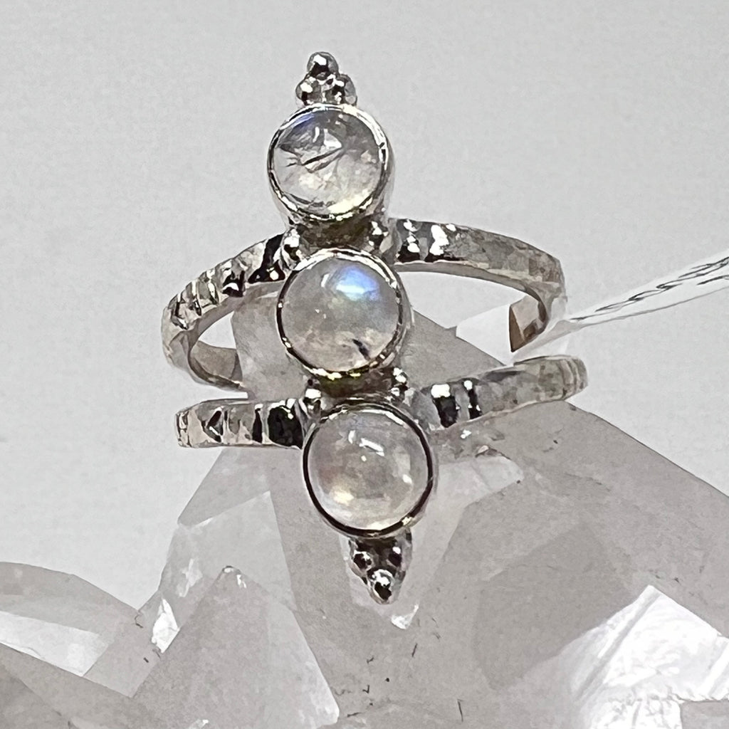 Ring - Rainbow Moonstone - Size 7
